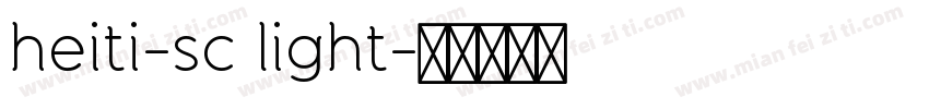 heiti-sc light字体转换